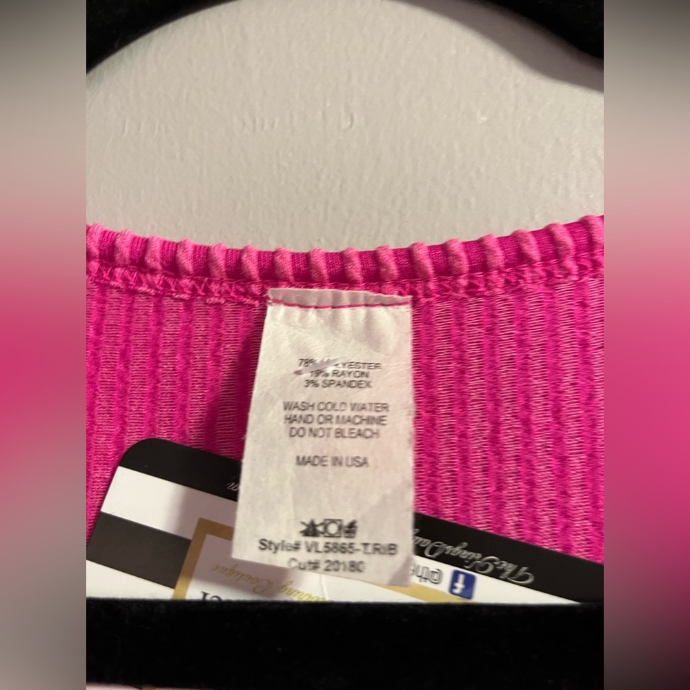 Pink Ribbed Knit Dress - Picture 3 of 4